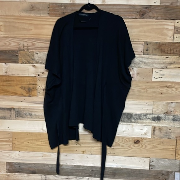 Banana Republic size OS Black Open Front Tie Soft and Stretchy Sweater Cardigan - Picture 6 of 10